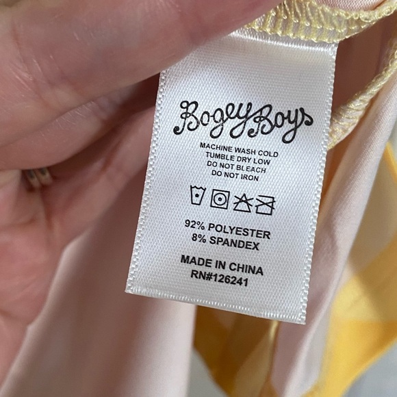 Bogey Boys Yellow Logo Checkered T Shirt Men’s Size Large Golf Tee NEW - Picture 4 of 8